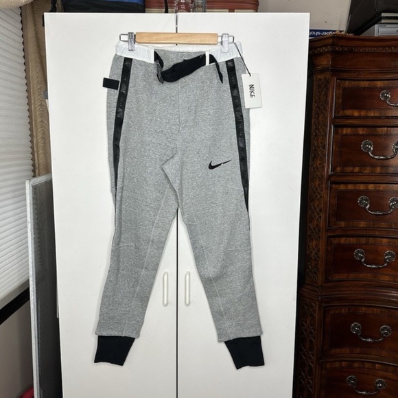 Nike x Sacai Fleece Pant Joggers Grey/Black Sweatpants CW2187-063 Men’s Size XS - Picture 1 of 3